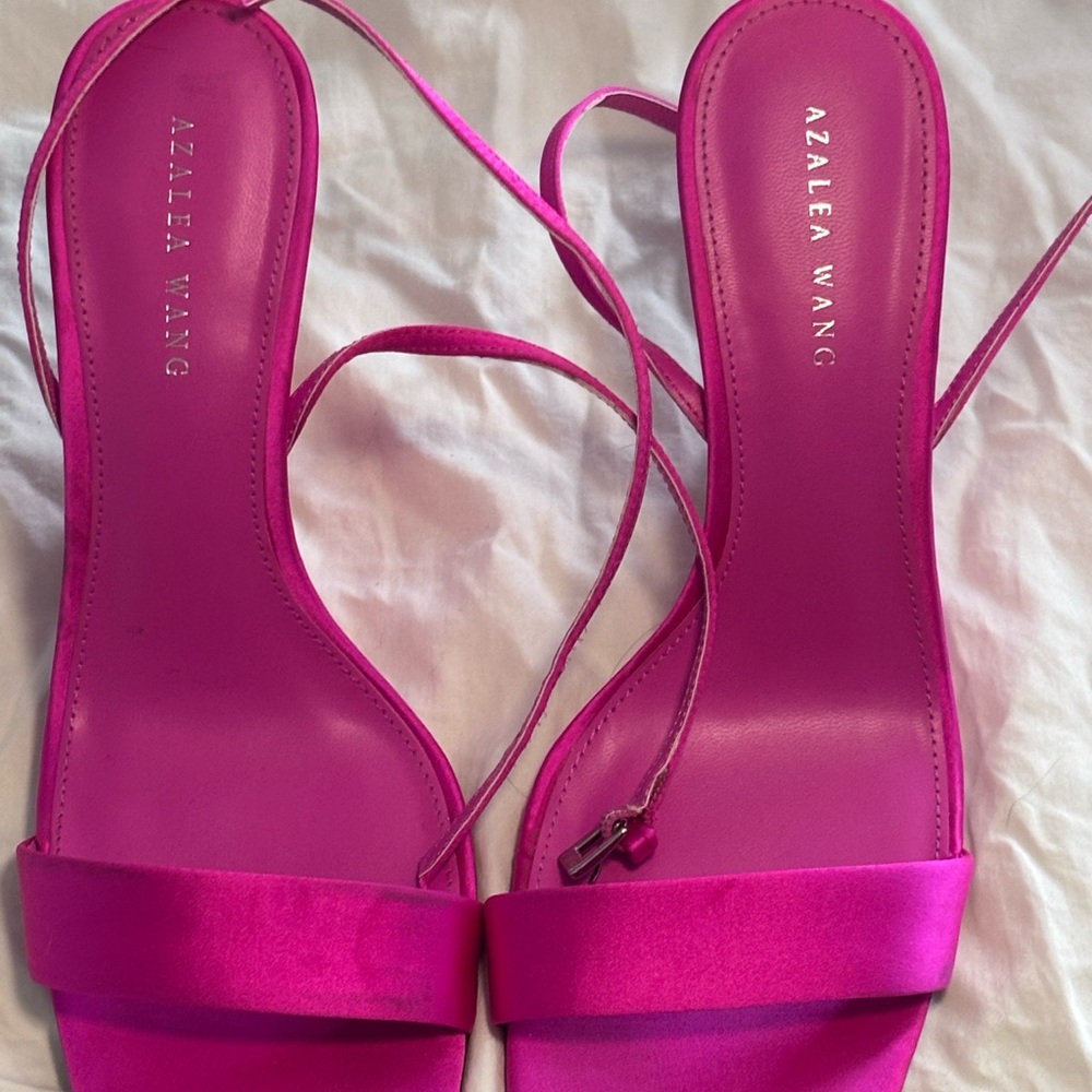 Azalea Wang Pink Strappy Sandals